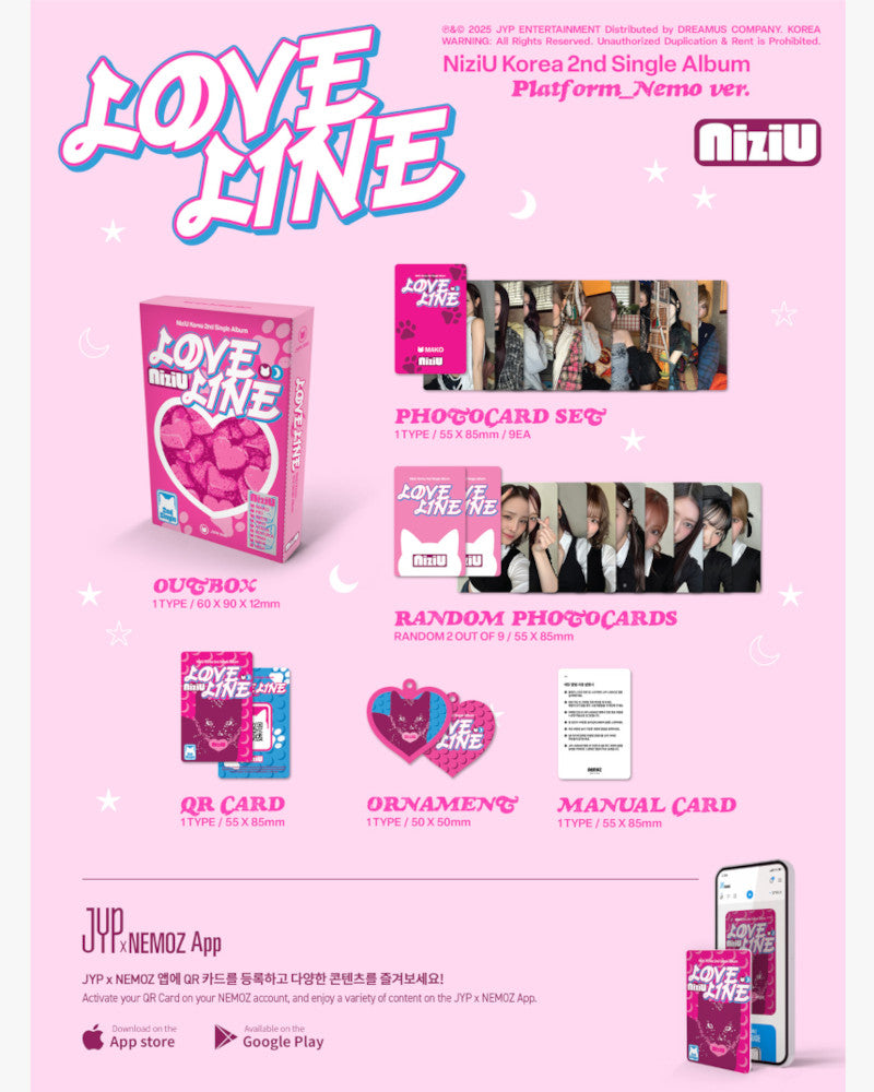 NiziU - 2nd Single Album [LOVE LINE] (Platform Nemo Ver.)