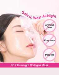 numbuzin No.2 Rose PDRN Overnight Collagen Mask