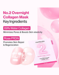 numbuzin No.2 Rose PDRN Overnight Collagen Mask