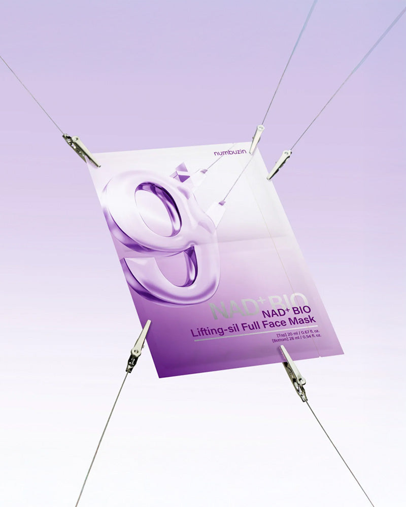 Masque facial en tissu Numbuzin N°9 NAD Bio Lifting Full Covering