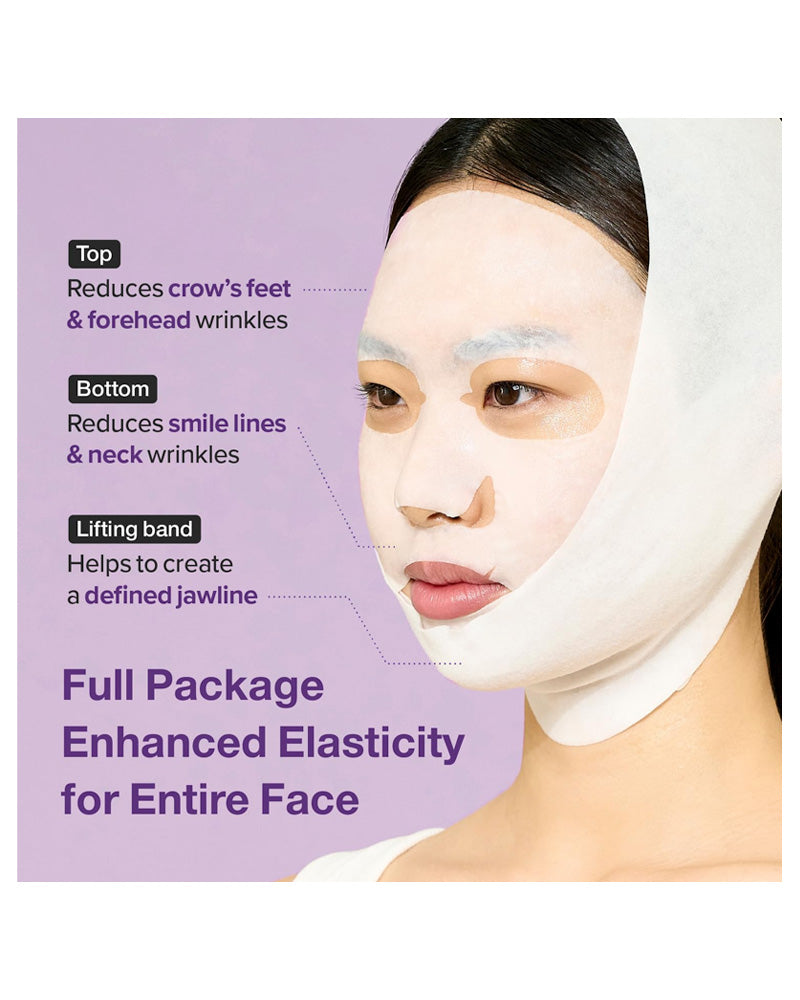 Masque facial en tissu Numbuzin N°9 NAD Bio Lifting Full Covering
