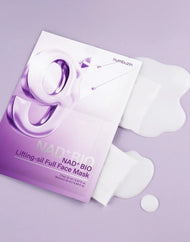 Masque facial en tissu Numbuzin N°9 NAD Bio Lifting Full Covering