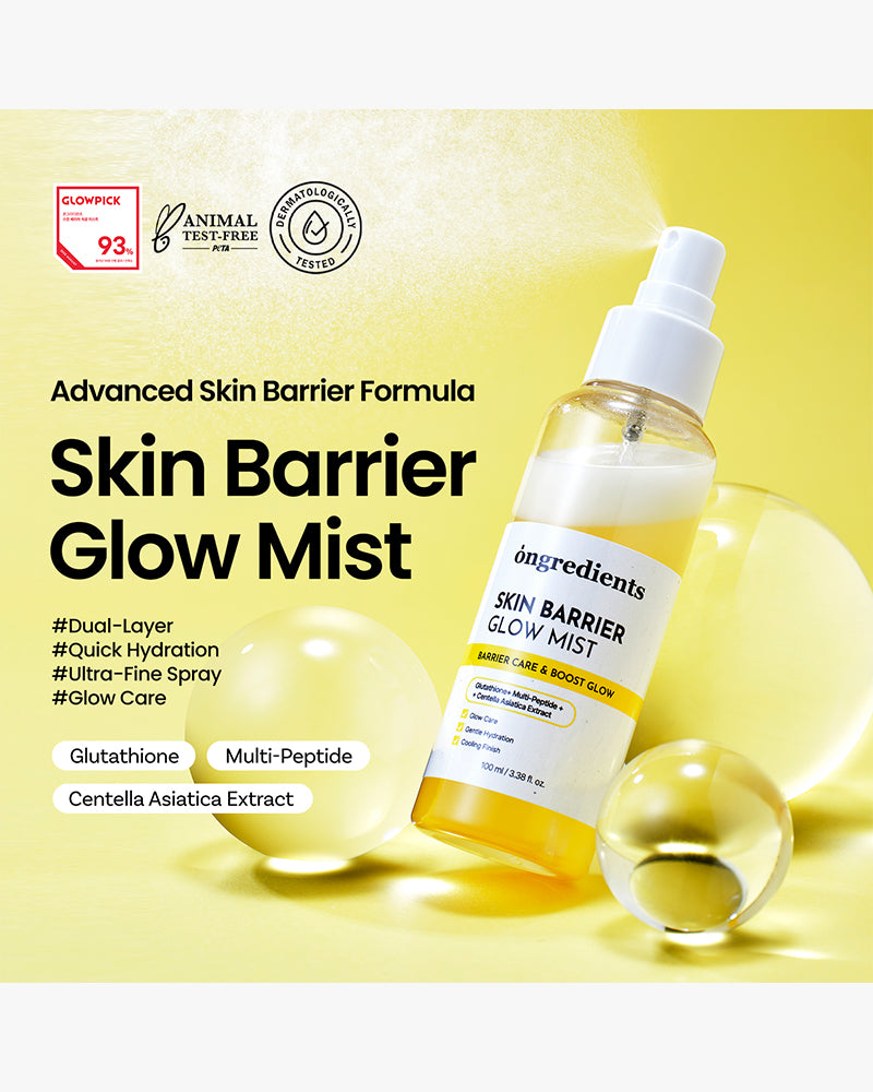 ongredients Skin Barrier Glow Mist