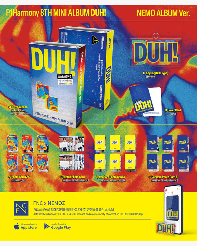 P1Harmony - 8th mini album [DUH!] (NEMO ALBUM Ver.)
