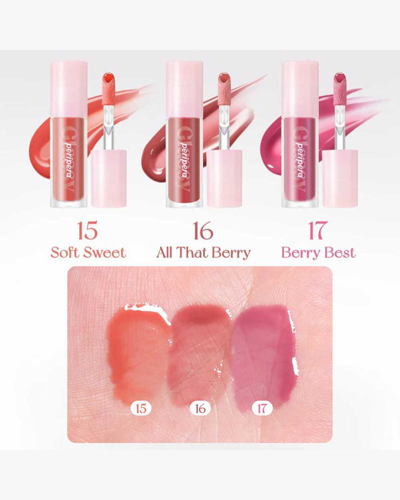 peripera Ink Glasting Lip Gloss: Soft Berry Edition