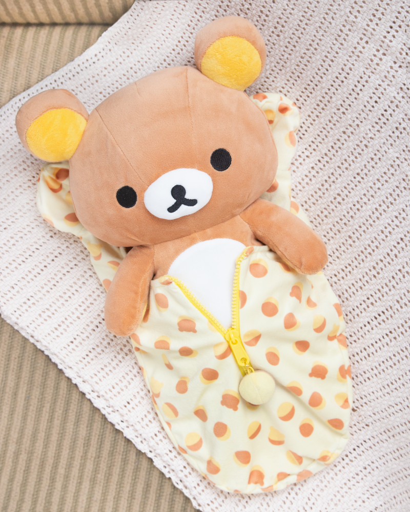 Sac de couchage en peluche San-X© Rilakkuma à motif de glands