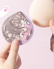 ROZO Sleepy Kitten Powder Puff with Case