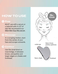Gua Sha facial en acier inoxydable SACHEU