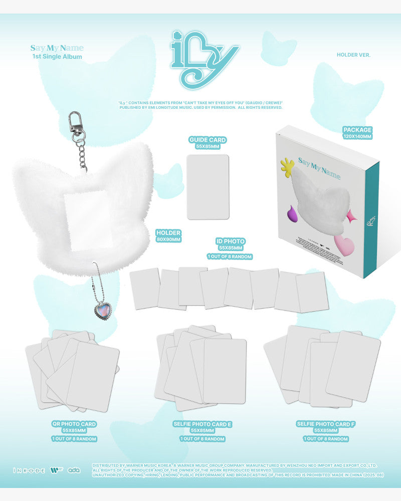 SAY MY NAME - 1st Single Album [iLy] (HOLDER VER.)