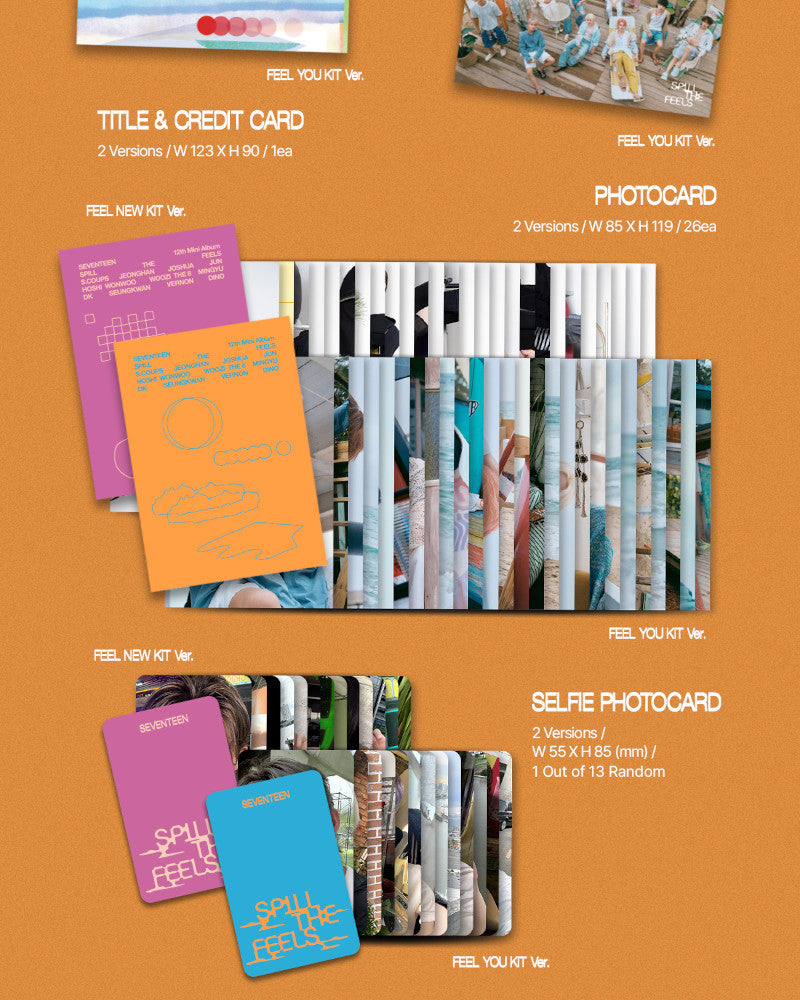 SEVENTEEN - 12e mini-album [SPILL THE FEELS] (version Kit) (2 versions)