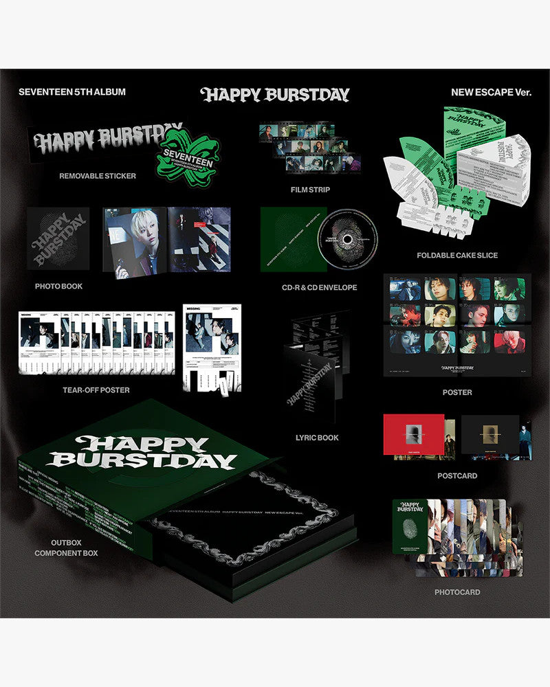 SEVENTEEN - 5th Album ‘HAPPY BURSTDAY’ (3 Versions)