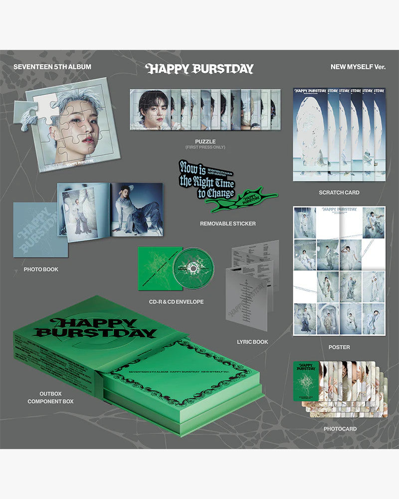 SEVENTEEN - 5th Album ‘HAPPY BURSTDAY’ (3 Versions)