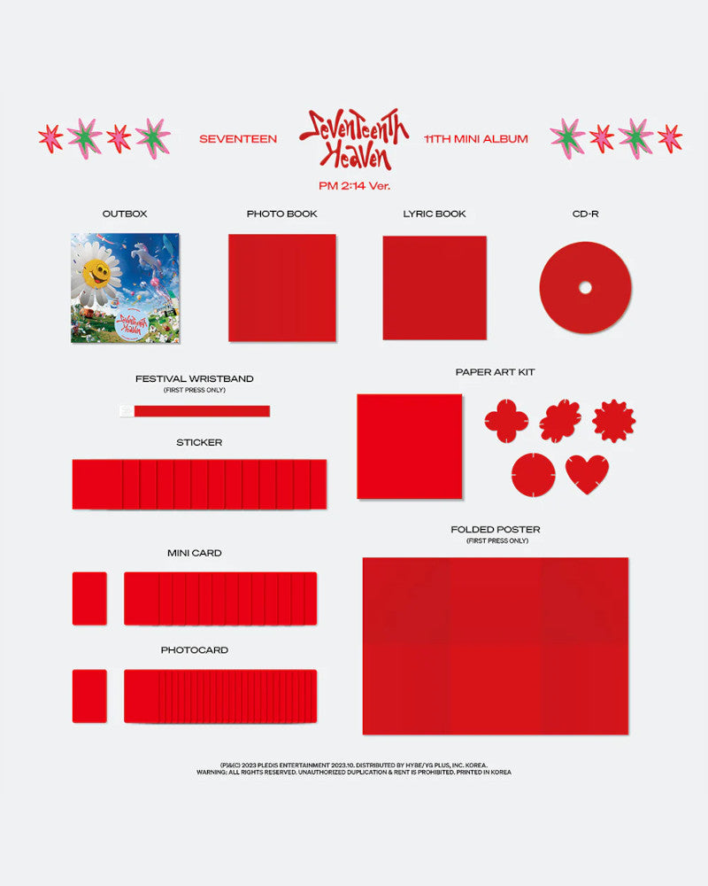 DIX-SEPT - 11E MINI ALBUM [DIX-SEPT HEAVEN] (3 versions)