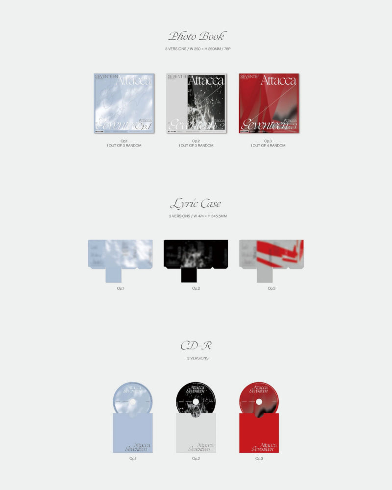 DIX-SEPT - 9ÈME MINI ALBUM 'ATTACCA' (3 versions)