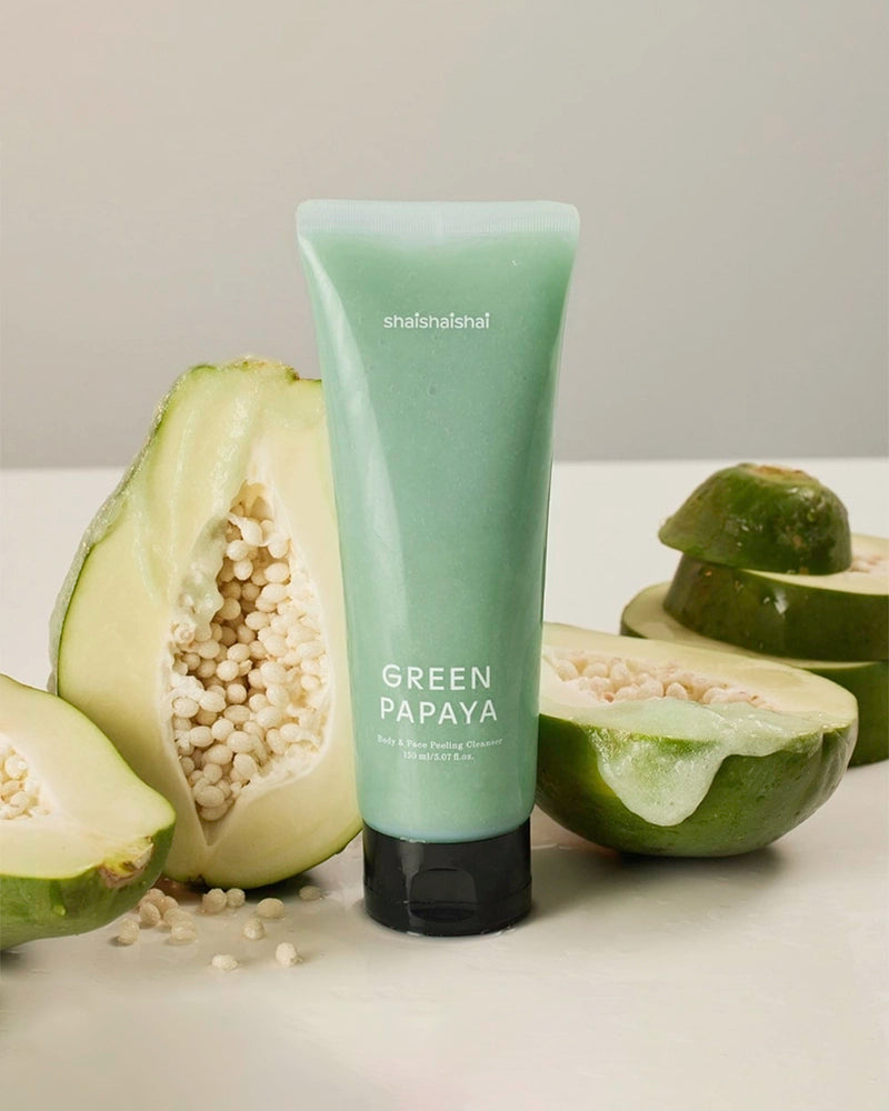 shaishaishai Green Papaya Body & Face Peeling Cleanser 150ml