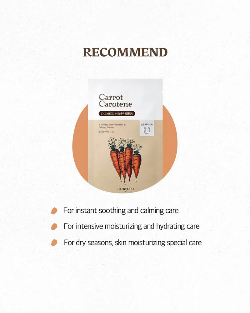 SKINFOOD Carrot Carotene Sheet Mask