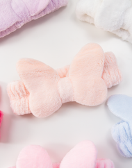Bandeau nettoyant visage à nœud doux