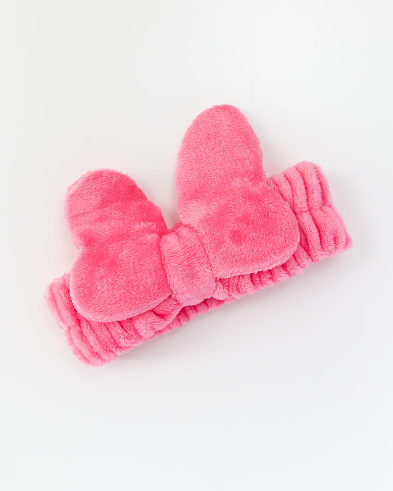 Bandeau nettoyant visage à nœud doux