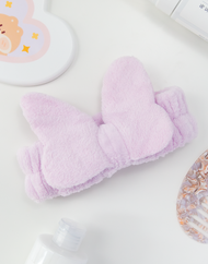 Bandeau nettoyant visage à nœud doux
