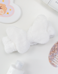 Bandeau nettoyant visage à nœud doux