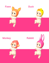 Mini figurine Sonny Angel® HIPPERS Série « Regard en arrière »