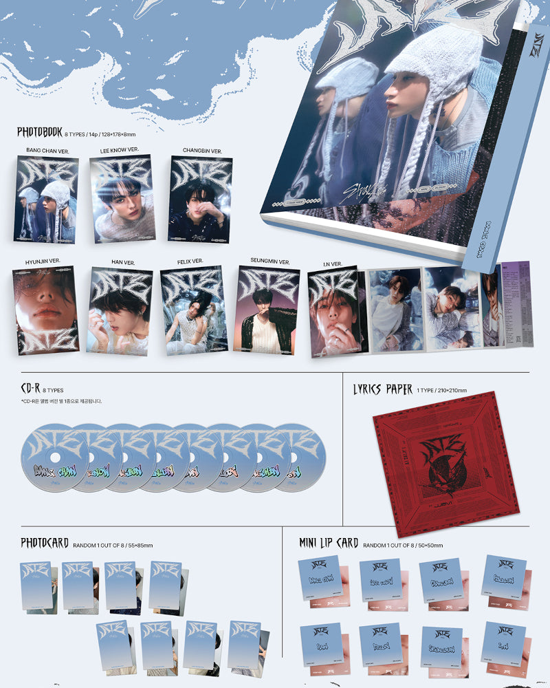 STRAY KIDS - 9TH MINI ALBUM [ATE] (Accordion Ver.) (8 Versions)