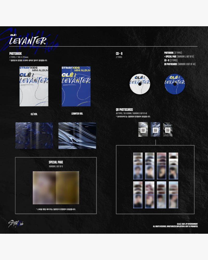 STRAY KIDS - CLE : LEVANTER (Mini Album) Standard Edition (2 Versions)