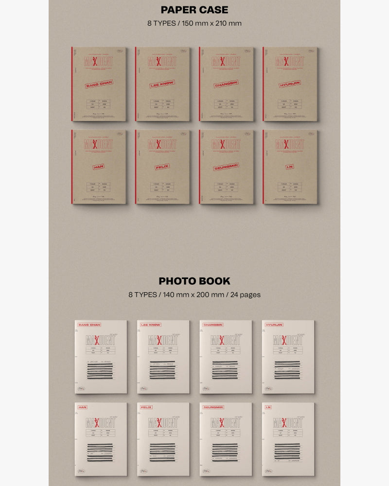 STRAY KIDS - MAXIDENT (VERSION CAS) (8 versions)