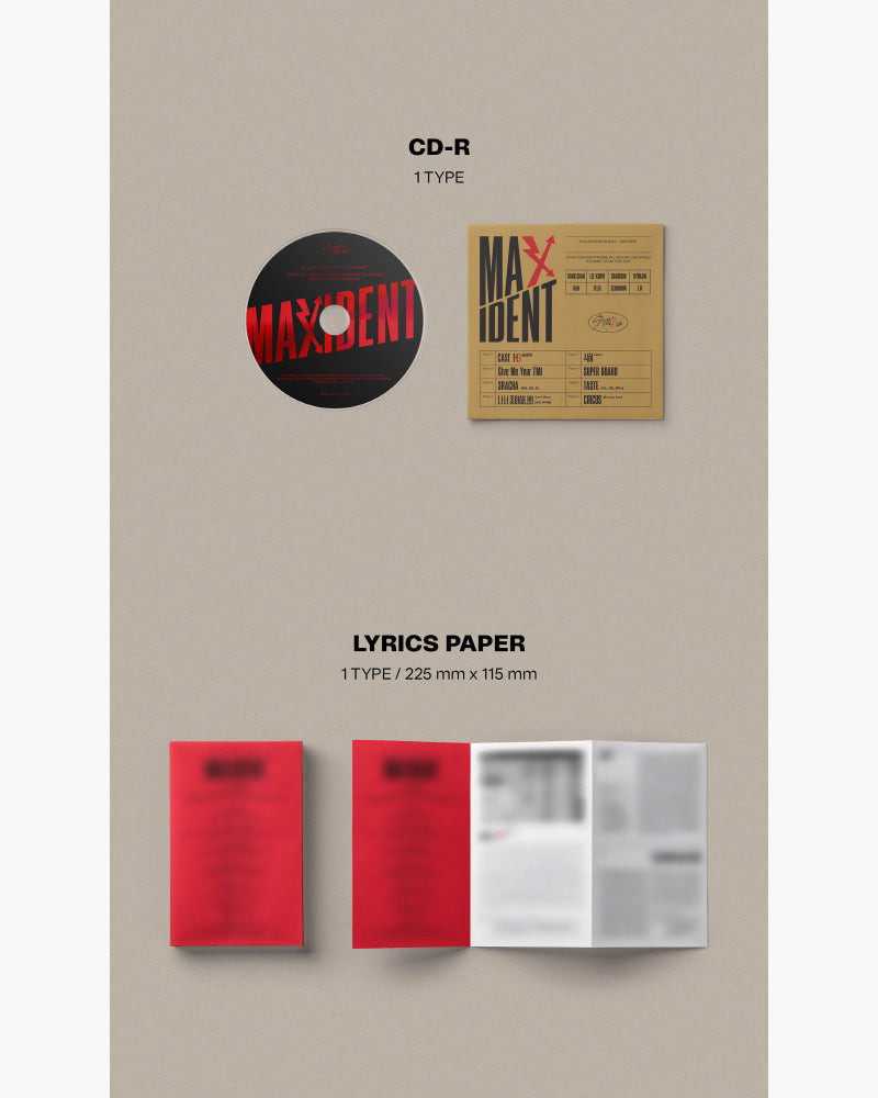 STRAY KIDS - MAXIDENT (VERSION CAS) (8 versions)