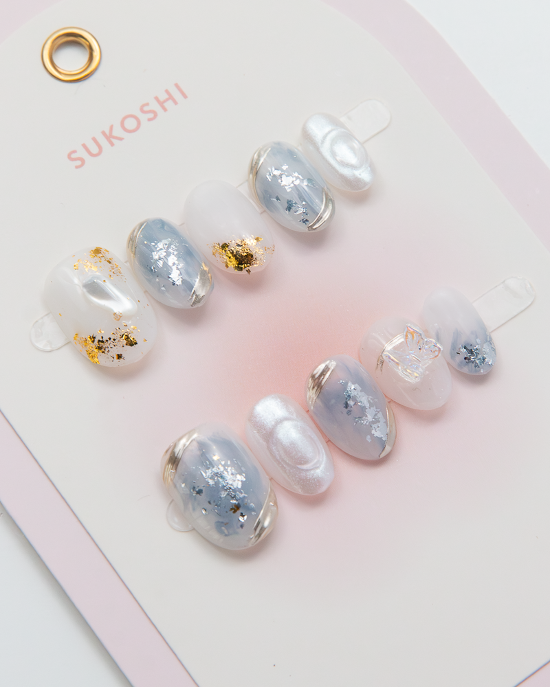 SUKOSHI Handmade Press-On Nails Fairy Dust