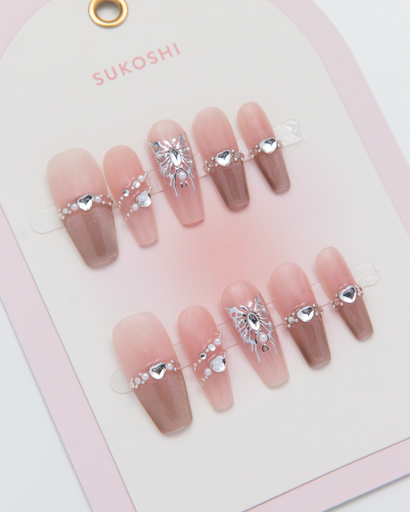 SUKOSHI Handmade Press-On Nails Sugar Glaze