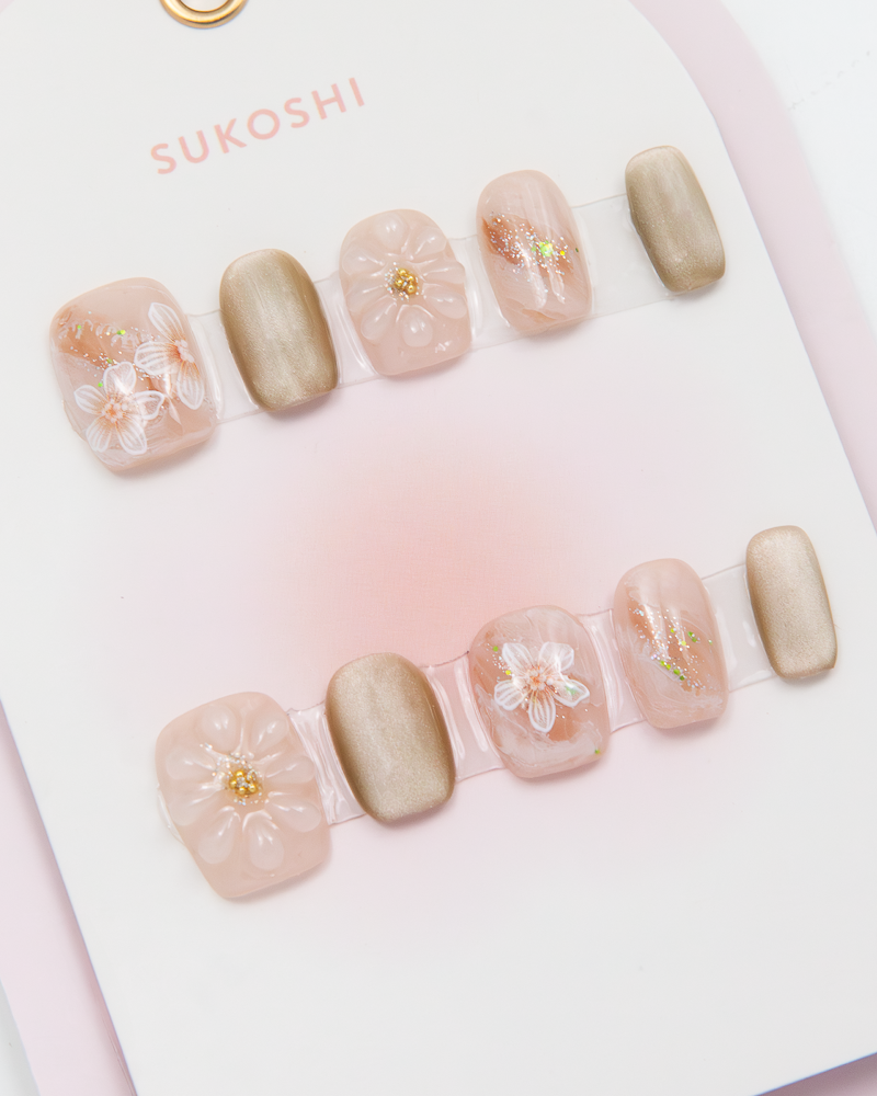 SUKOSHI Handmade Press-On Nails Secret Garden