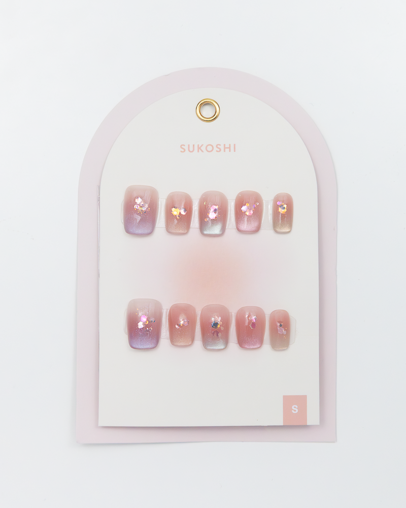 SUKOSHI Handmade Press-On Nails Party Confetti