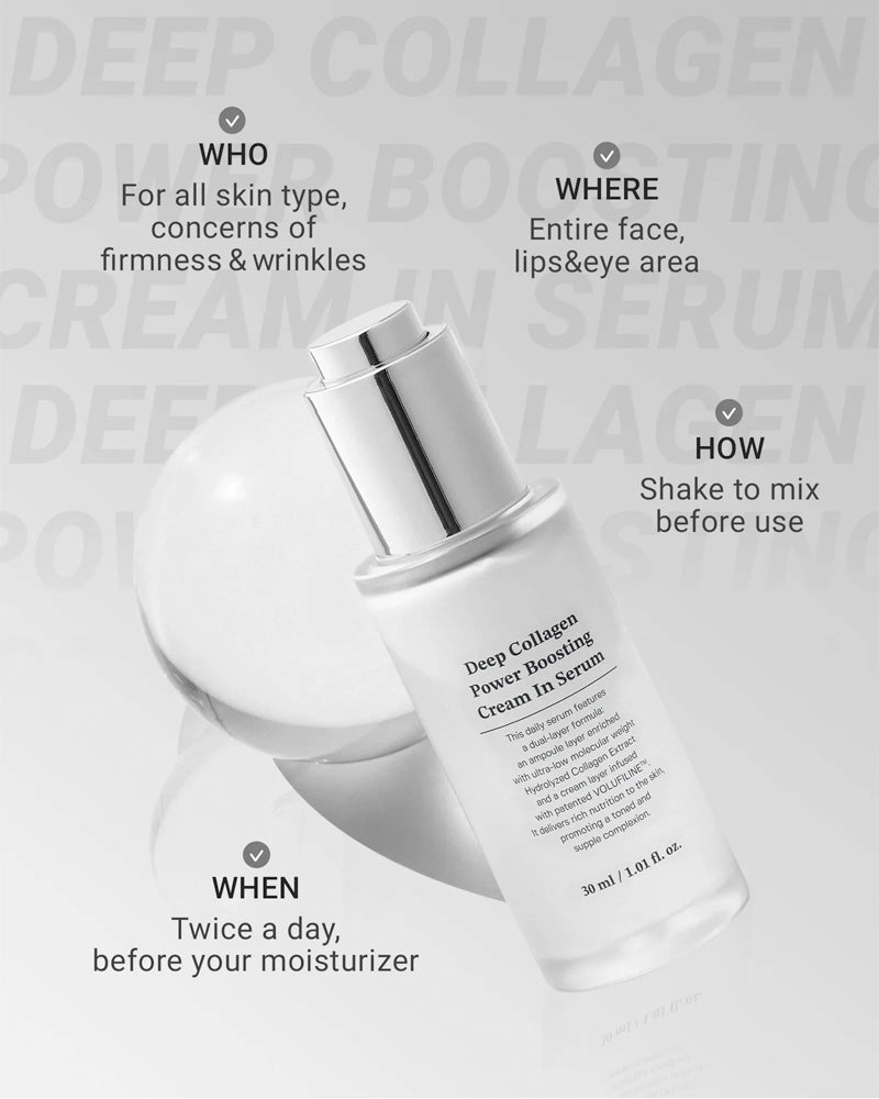 Sungboon Editor Deep Collagen Power Boosting Cream In Serum