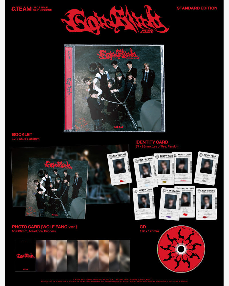 &TEAM - 3e album single [Go in Blind] (ÉDITION STANDARD)