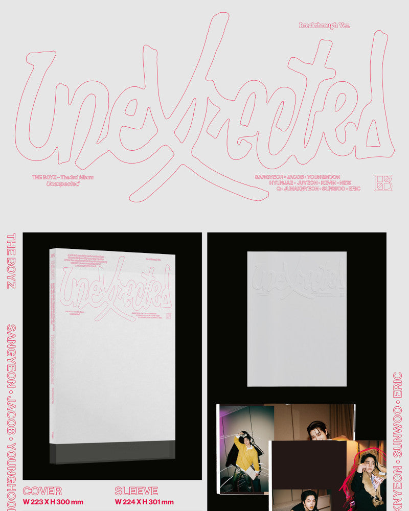 THE BOYZ - The 3rd Album 'Unexpected' (Photobook Ver.) (3 Versions)