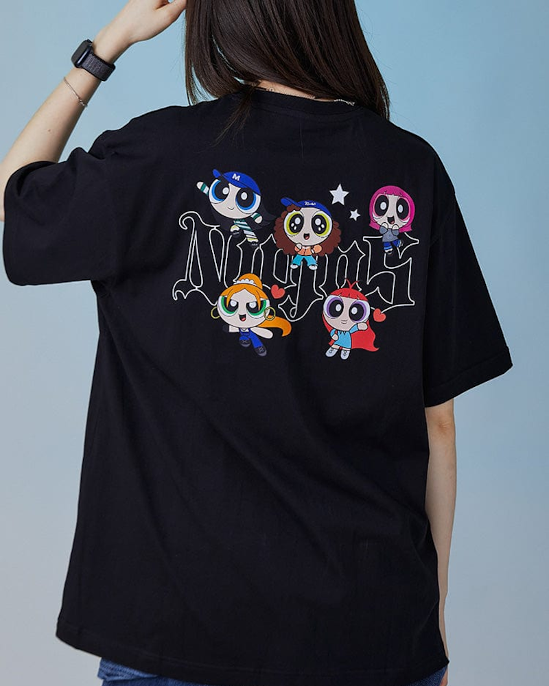THE POWERPUFF GIRLS x NJ T-SHIRT (BLACK)