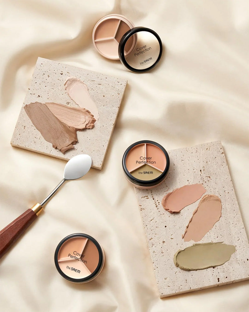 the SAEM Cover Perfection Triple Pot Concealer