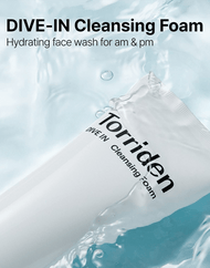Torriden DIVE-IN Mousse nettoyante à l'acide hyaluronique de faible poids moléculaire