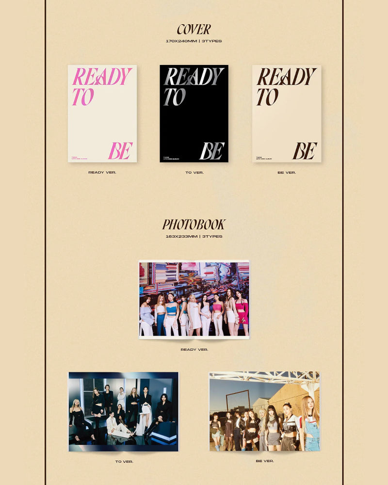 TWICE - READY TO BE (12E MINI ALBUM) (3 Versions)