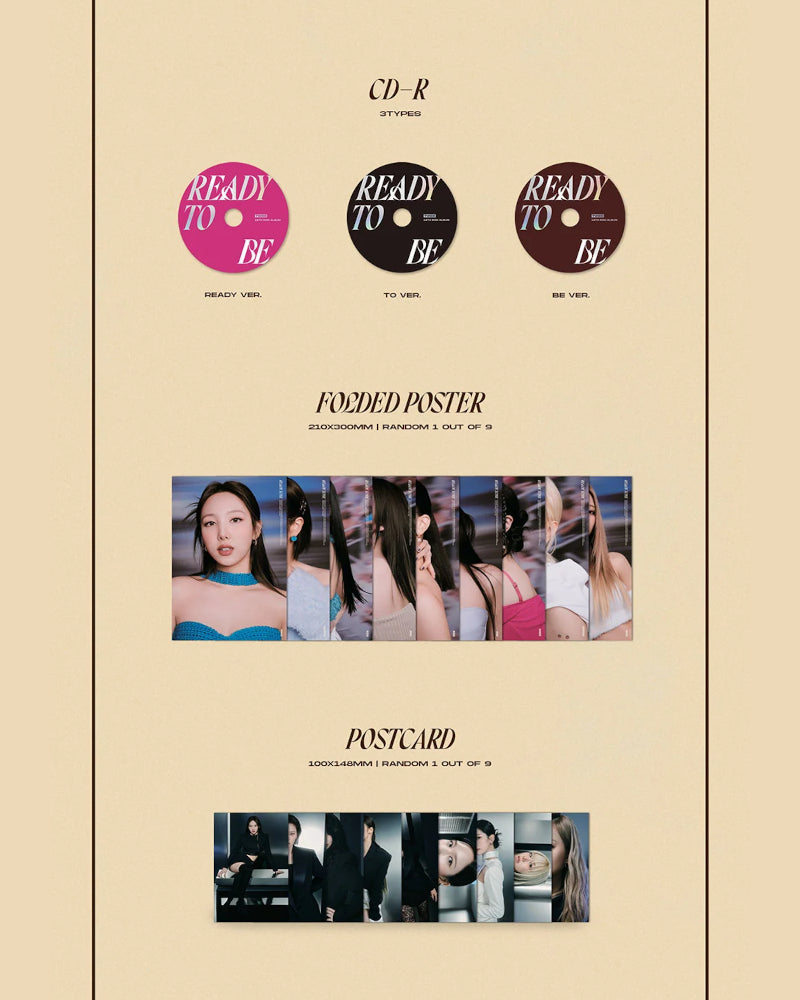 TWICE - READY TO BE (12E MINI ALBUM) (3 Versions)