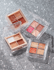 Palette de fards à paupières pailletés Pearl Flex TWINKLE POP de CLIO n° 03 HEY, CORAL