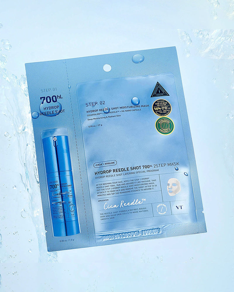 VT Reedle Shot 700hL 2-Step Hydrogel Mask #Hydrop