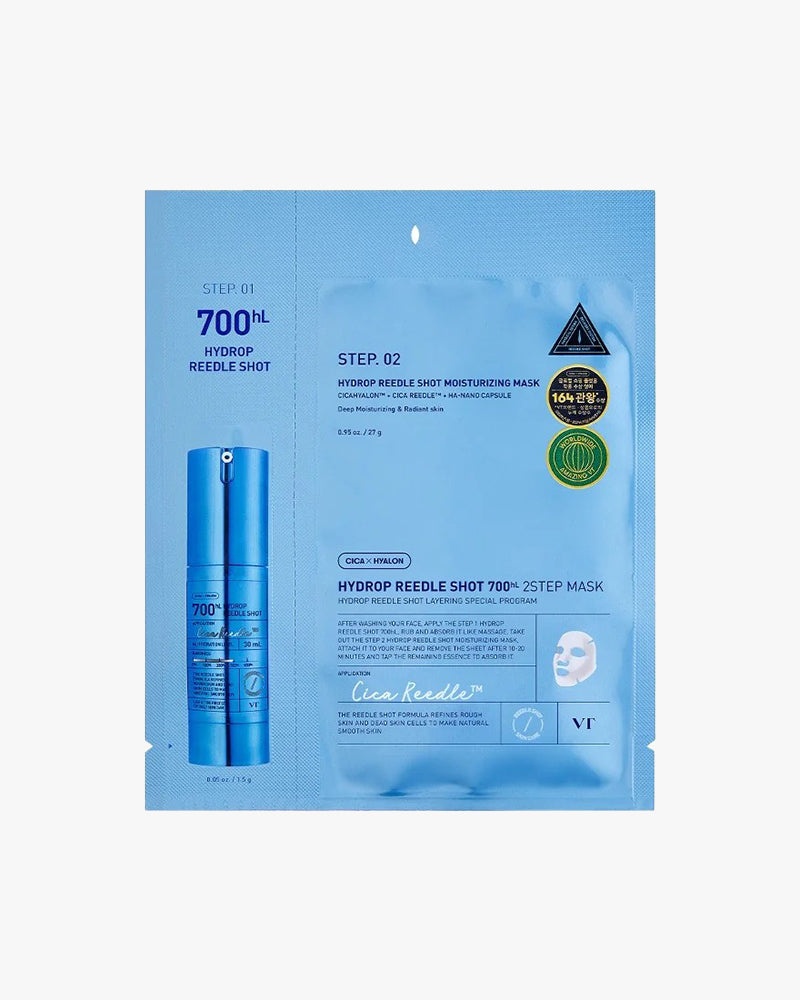 VT Reedle Shot 700hL 2-Step Hydrogel Mask #Hydrop