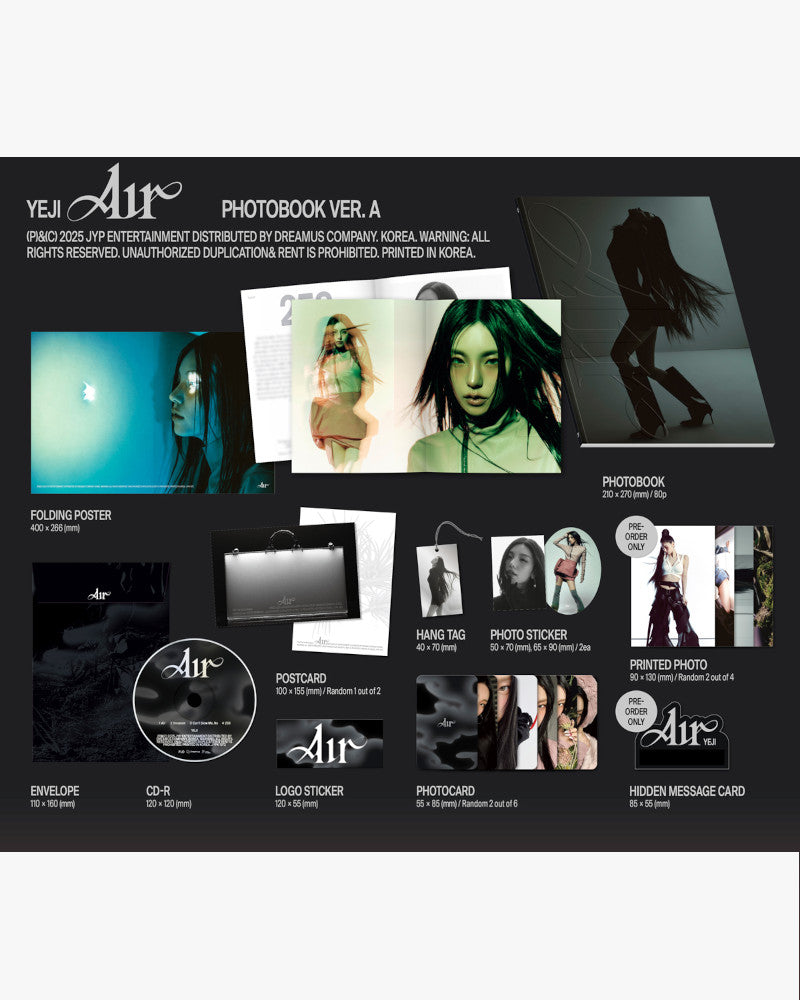 YEJI (ITZY) - [Air] (Version livre photo) (2 versions)