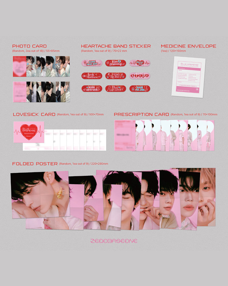 ZEROBASEONE - 5th mini album [BLUE PARADISE] (Digipack Ver.) (9 Versions)