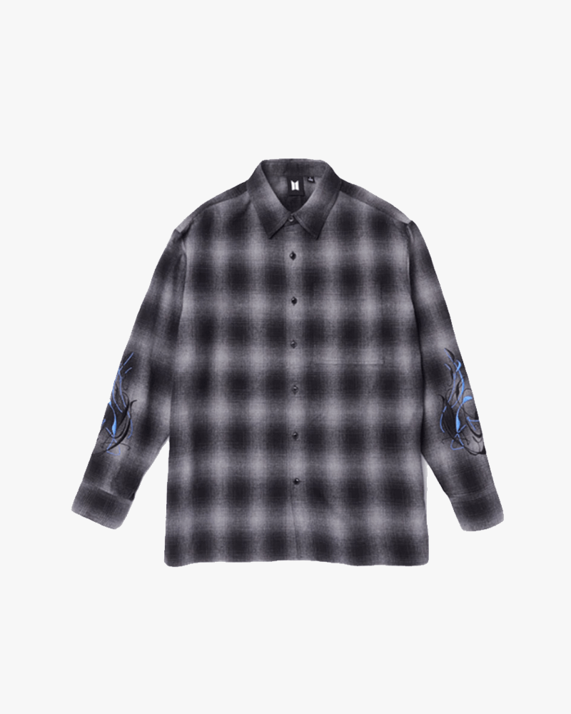 BTS Black Swan Flannel Shirt 01 (Gray)