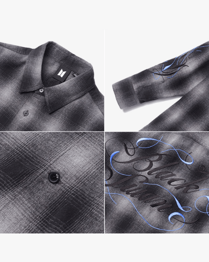 BTS Black Swan Flannel Shirt 01 (Gray)