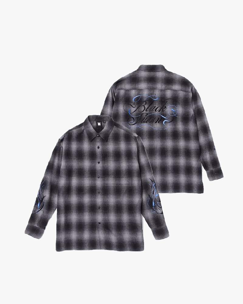 BTS Black Swan Flannel Shirt 01 (Gray)