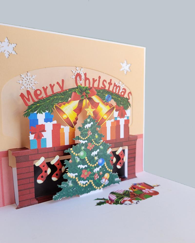 Christmas Hearth 3D Pop-Up Card